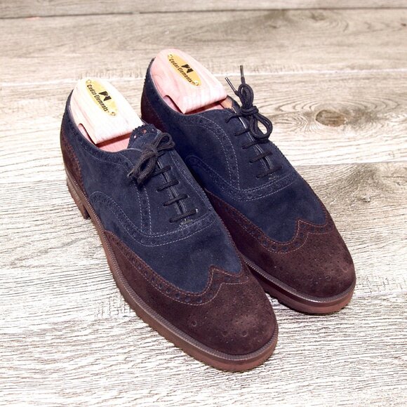 $695 Arthur Beren GRAVATI Women's 6 N Narrow Suede Oxford 4376 * add $15 Trees - Picture 1 of 15